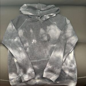 Gray Tie-Dye Hoodie